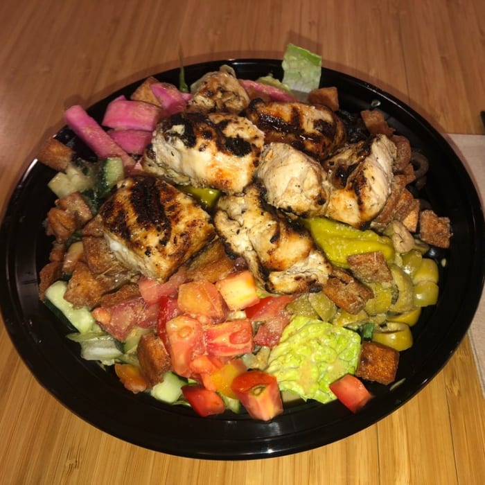 Chicken Kebab Salad Bowl.